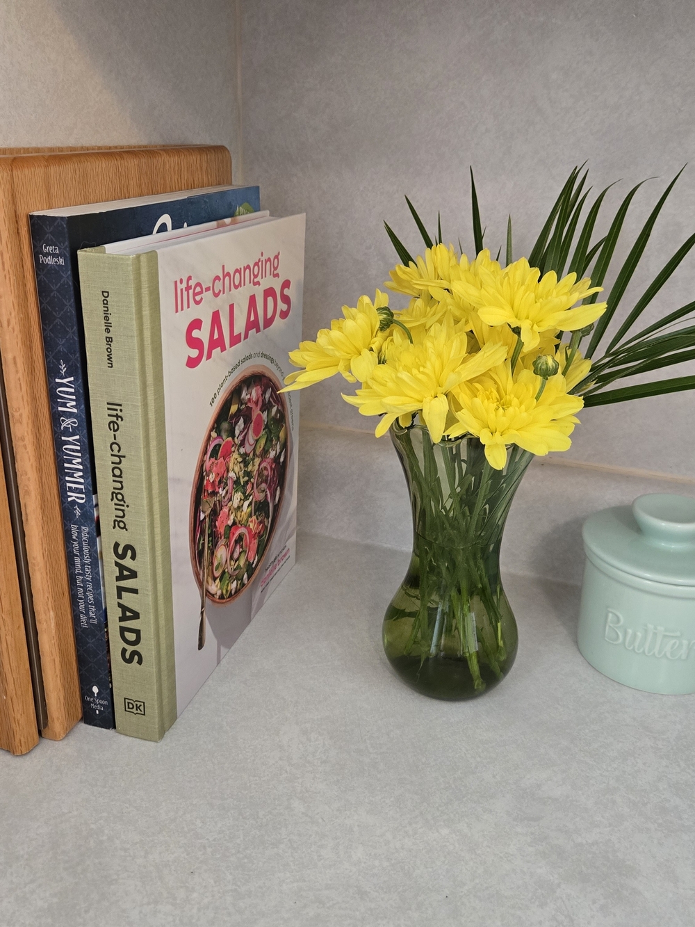 Vintage Wood 3 Ring Binder - Home Kitchen